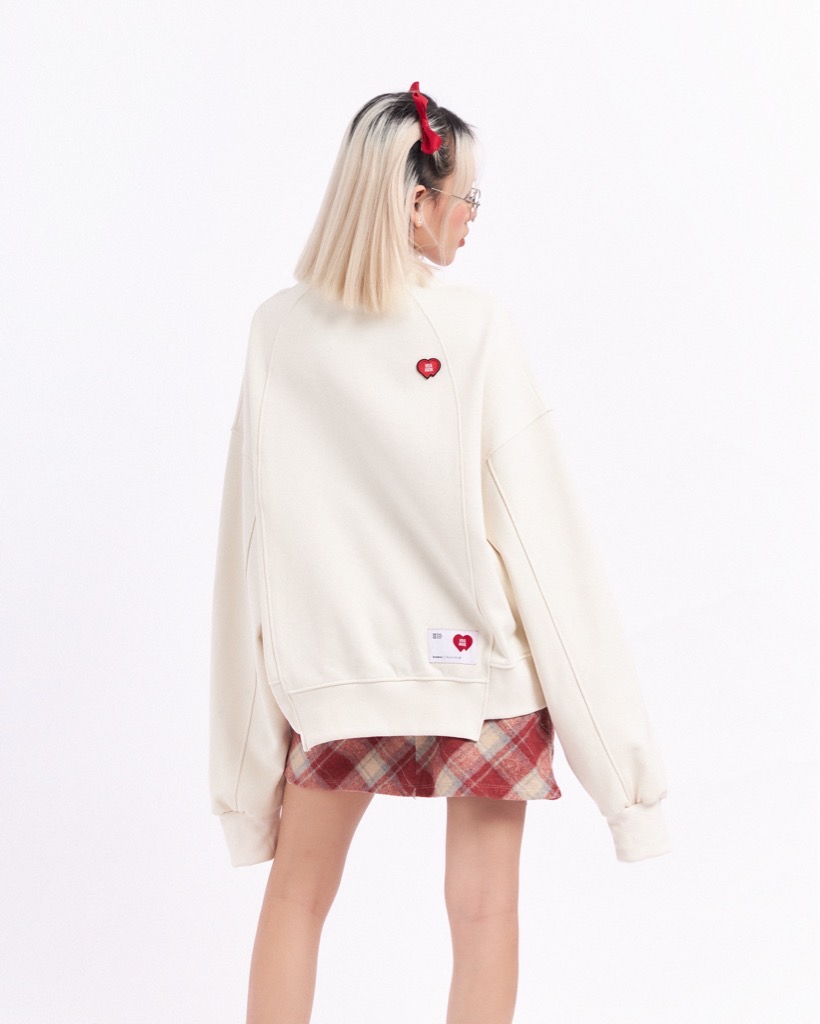 Insane® YHFIM Boxy Sweater - Milk