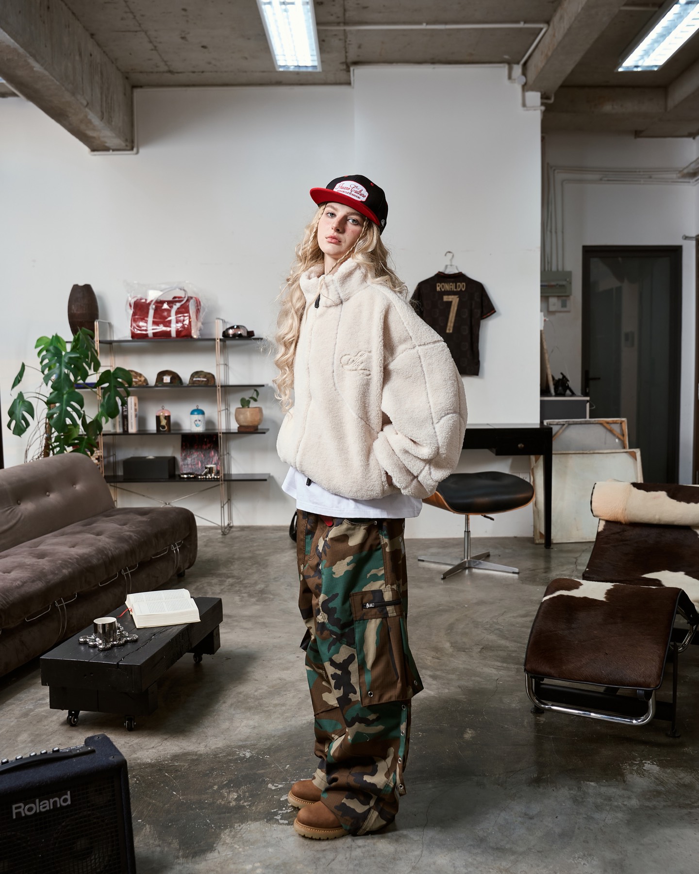 Insane® Echo Stitch Fleece Jacket - White