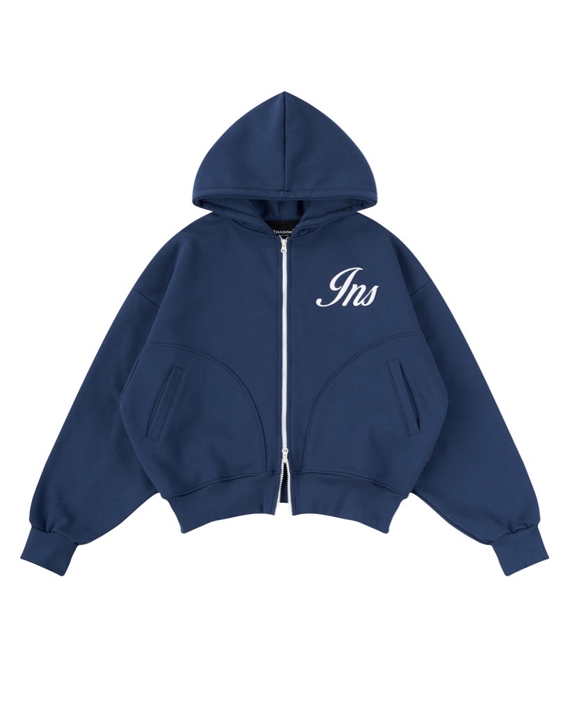 Insane® Weekly Boxy Hoodie Zip - Navy Blue