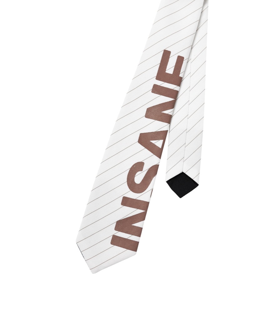 Insane® Typo Cravat - White