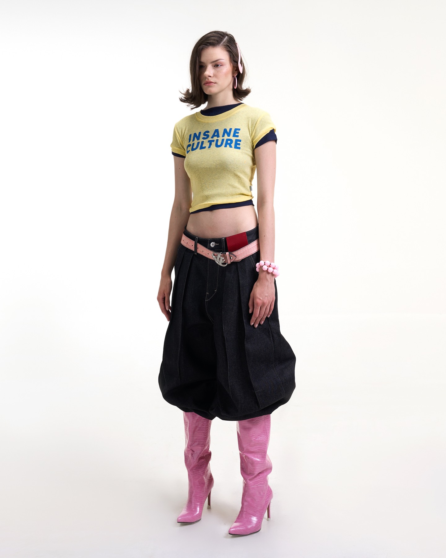 Insane® Culture Baby Tee - Lime Yellow