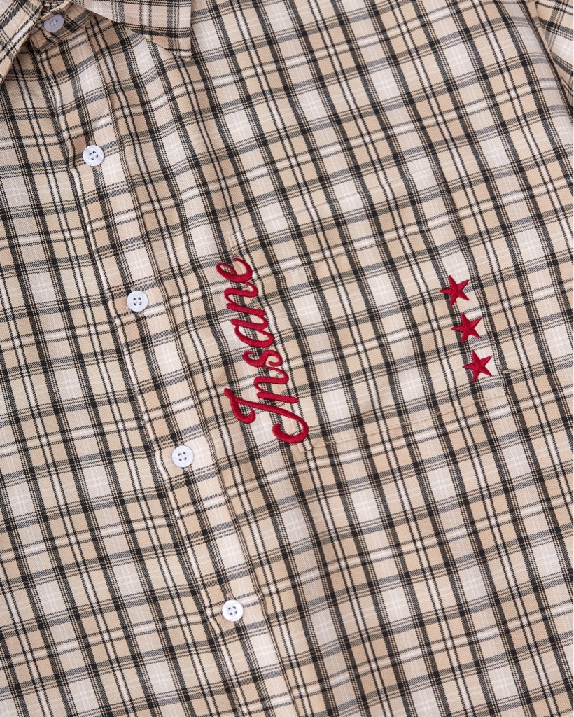 Insane® Plaid Shirt - Brown