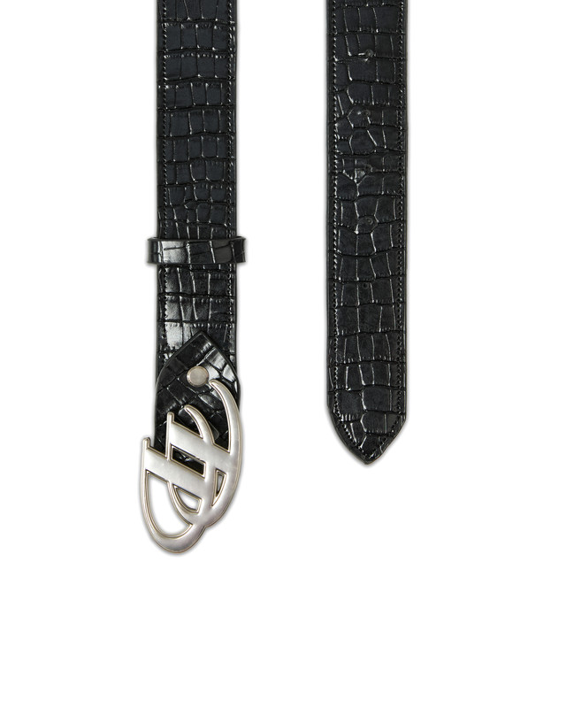 Insane® Animal Skin Belt - Black Crocodile Pattern