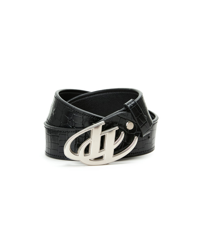 Insane® Animal Skin Belt - Black Crocodile Pattern