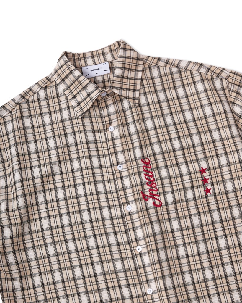 Insane® Plaid Shirt - Brown