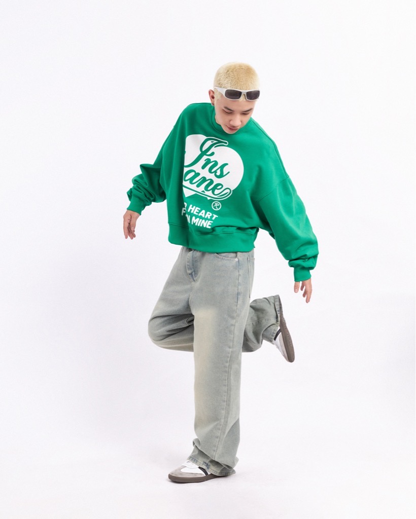 Insane® YHFIM Boxy Sweater - Green