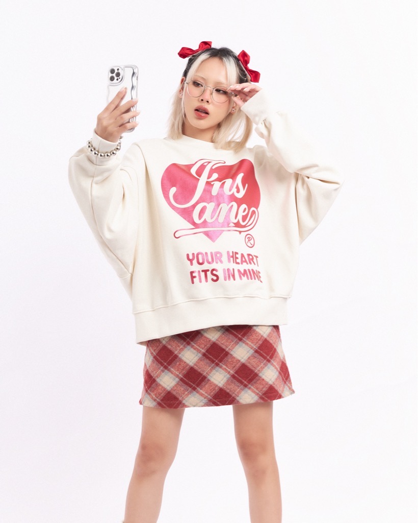 Insane® YHFIM Boxy Sweater - Milk