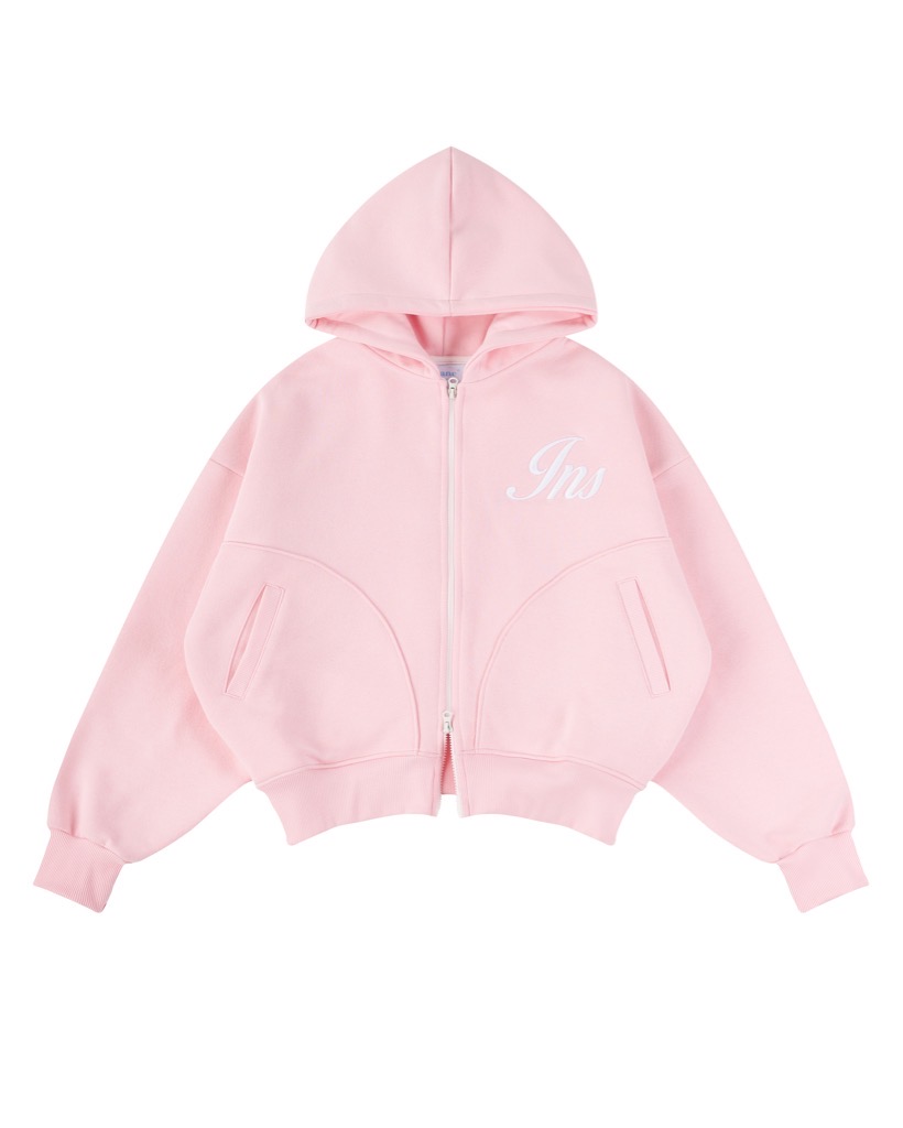 Insane® Weekly Boxy Hoodie Zip - Baby Pink
