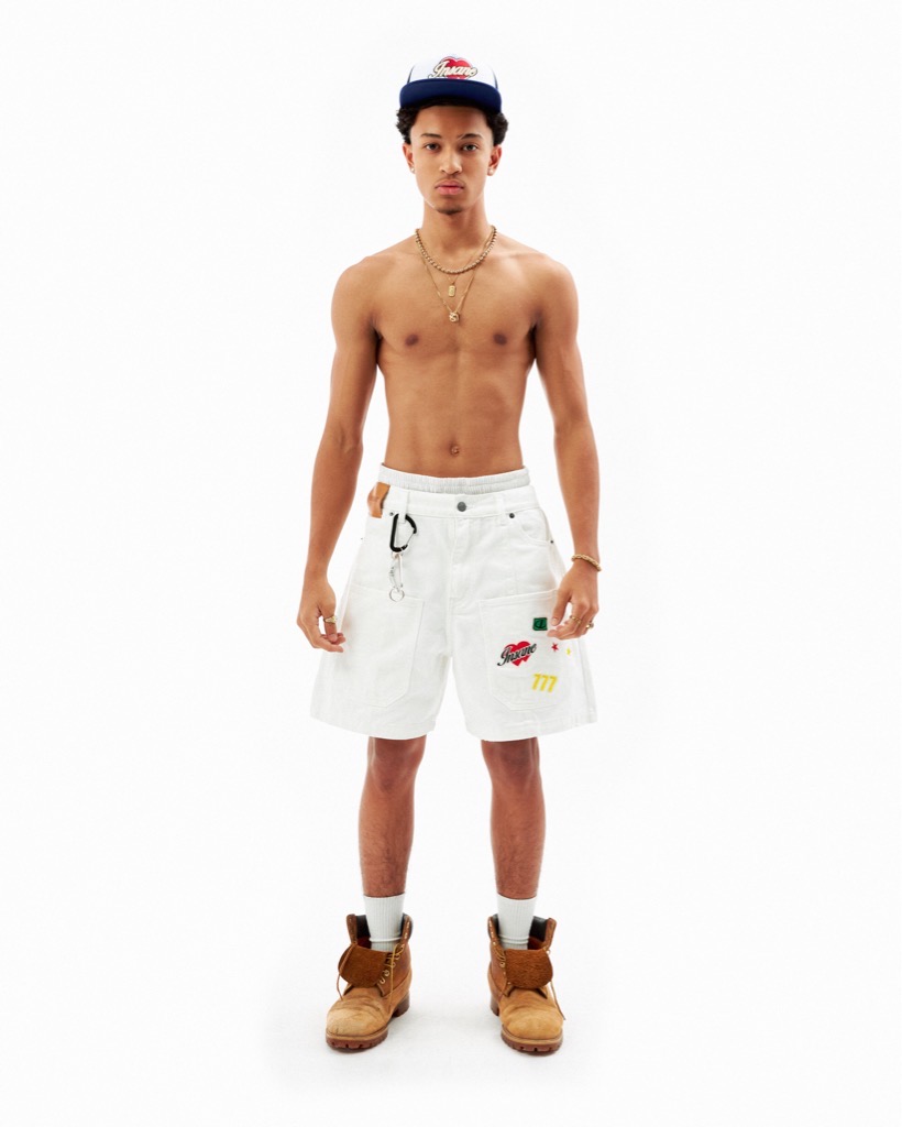 Insane® Stickers Shorts - White