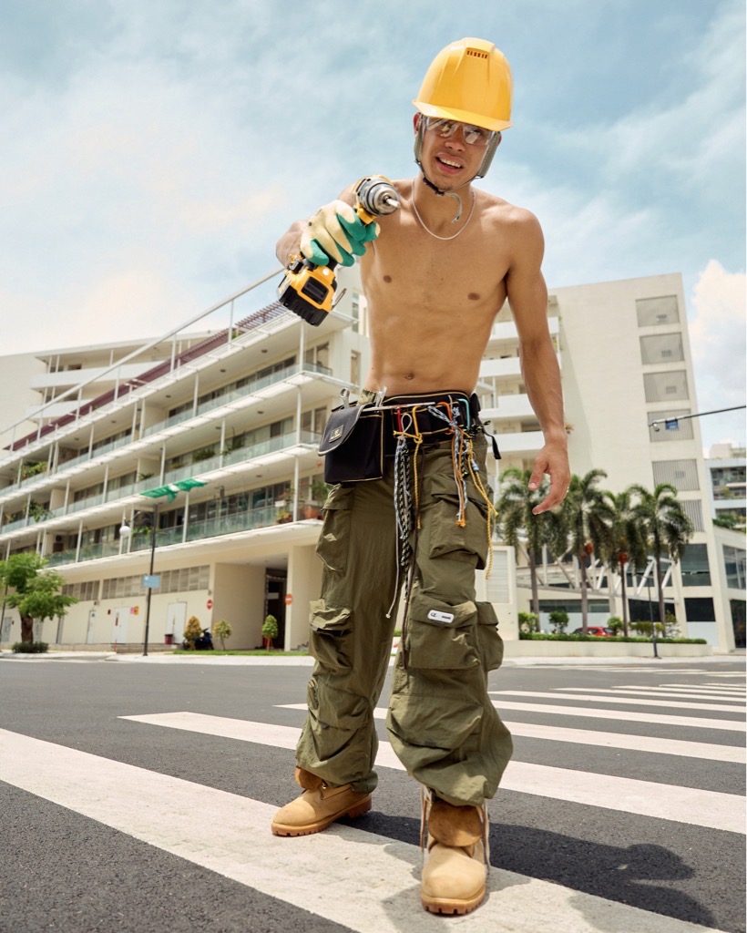 Insane® Cargo Parachute Pants - Green