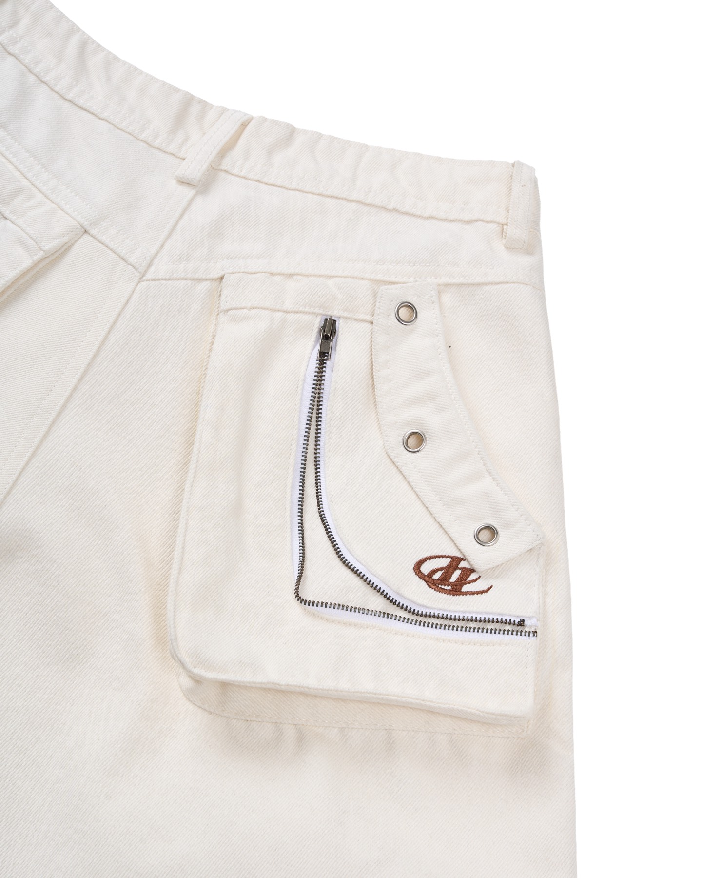 Insane® Rawline Jorts - White