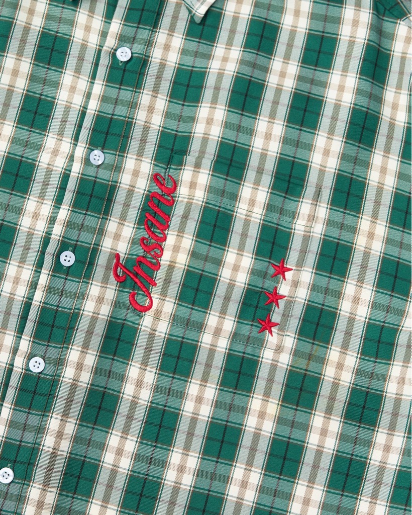 Insane® Plaid Shirt - Green
