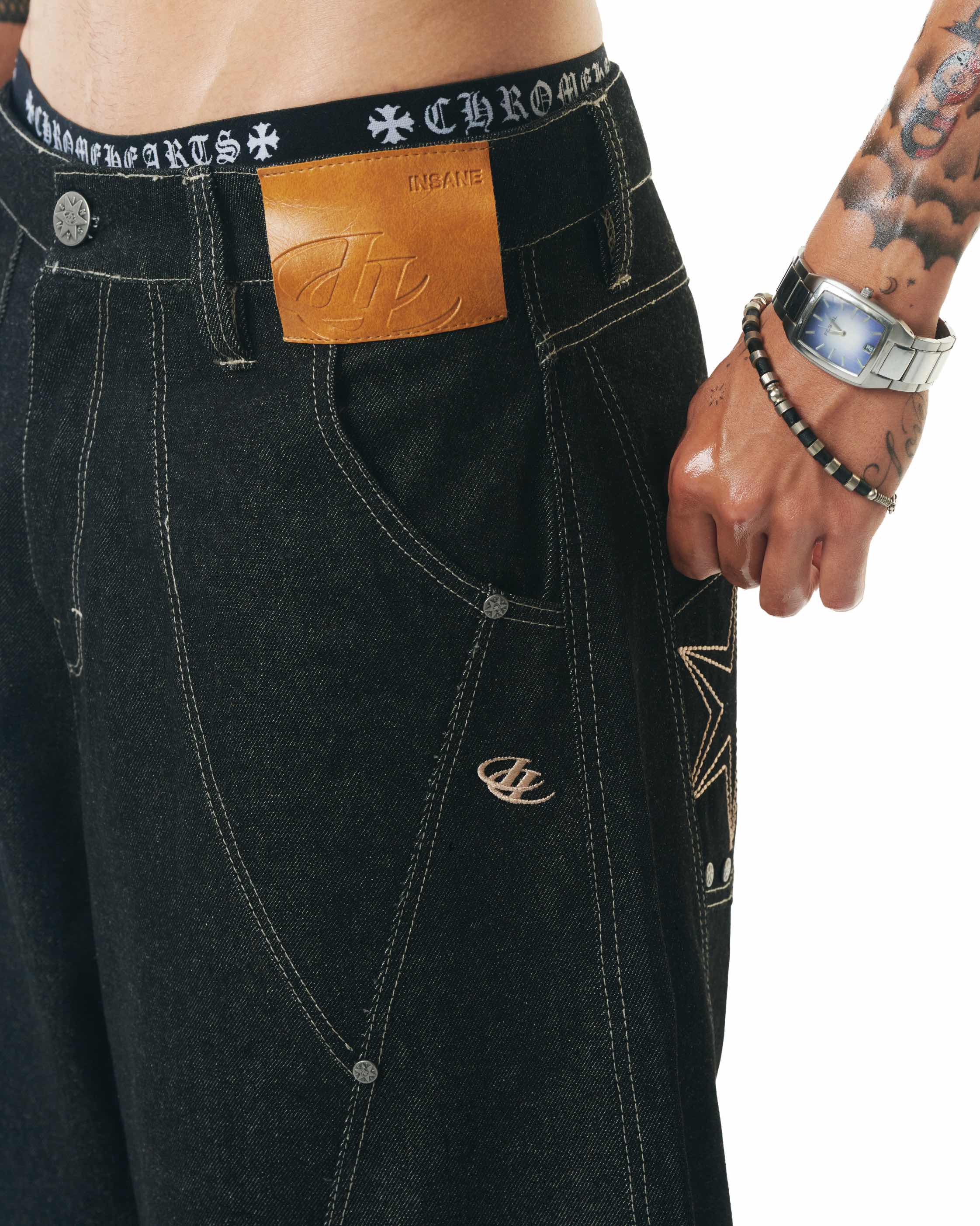 Insane® Smoke Raw Denim Jorts