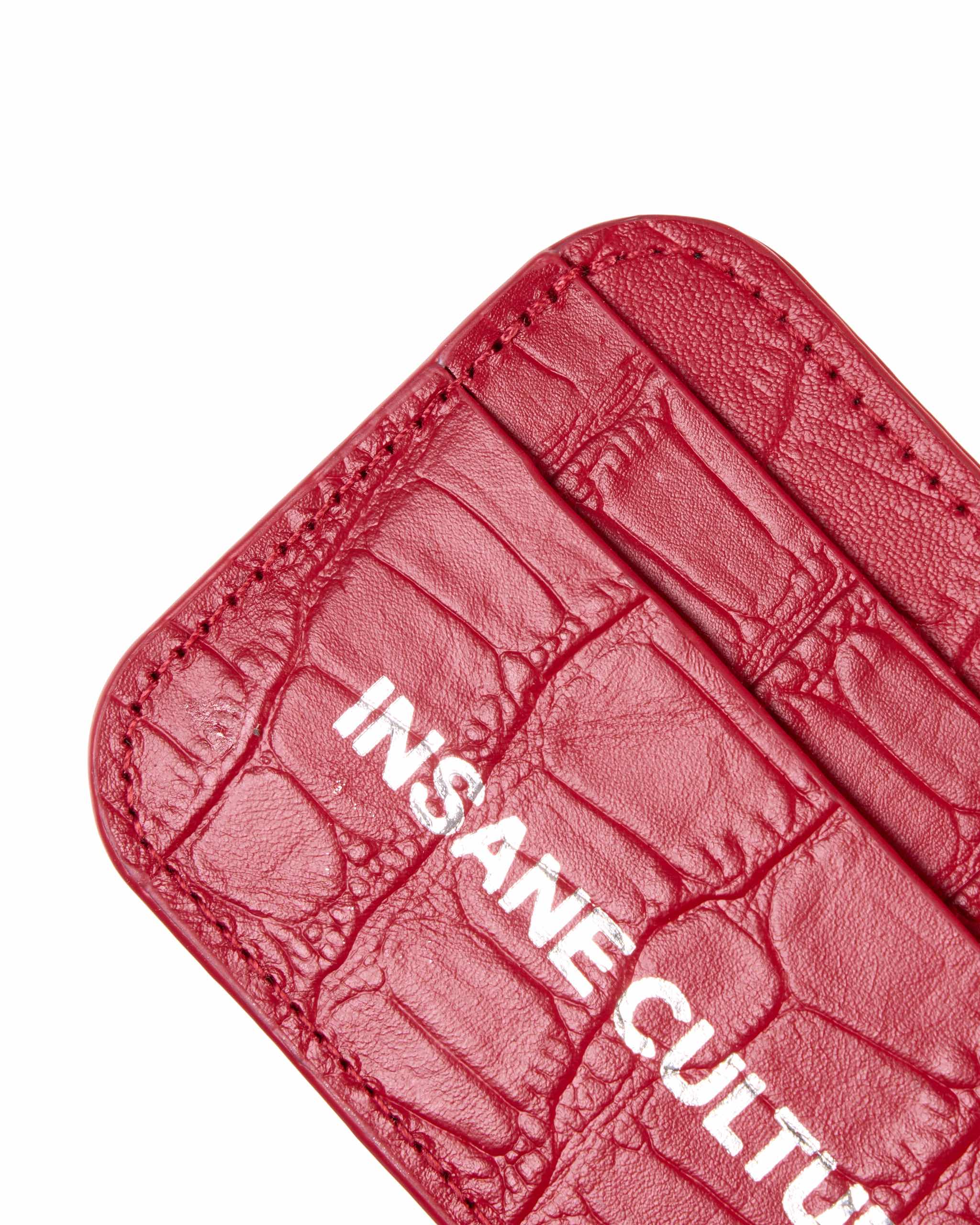 Insane® Card Holder - Red Croc