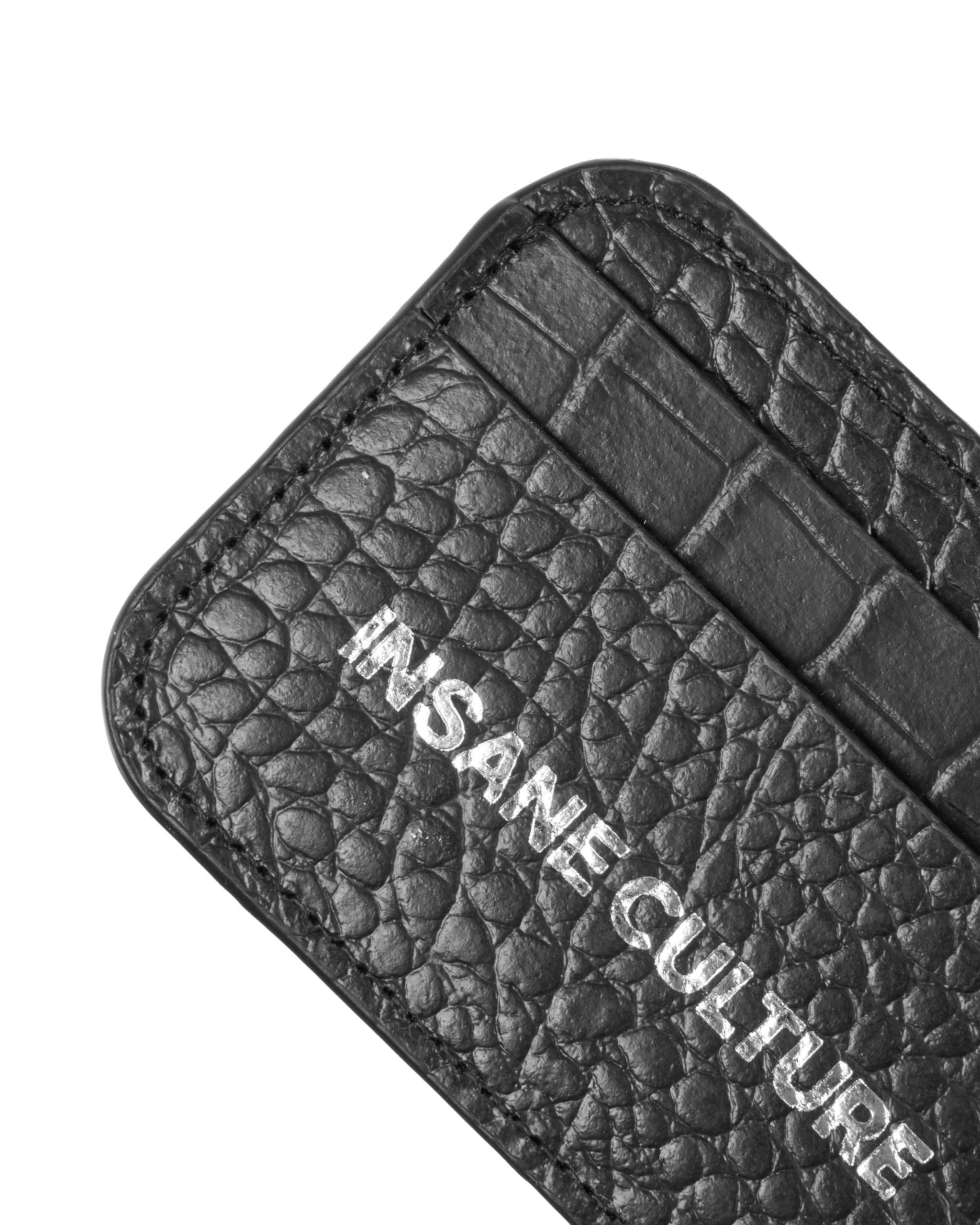 Insane® Card Holder - Black Croc