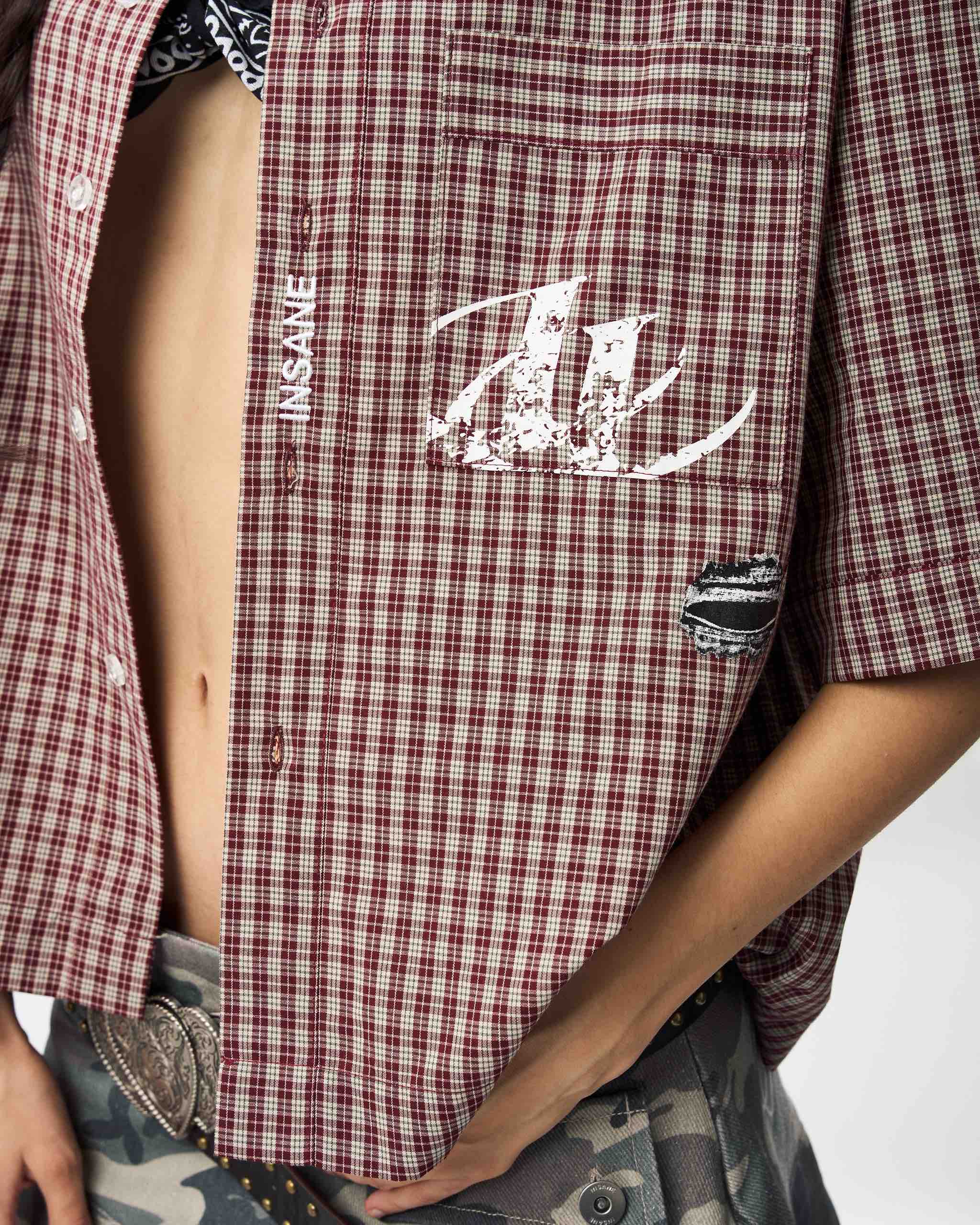 Insane® Ripped 26 Shirt - Wine