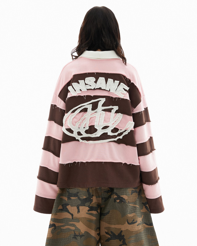 Insane® Rebel Long Sleeve Polo - Pink