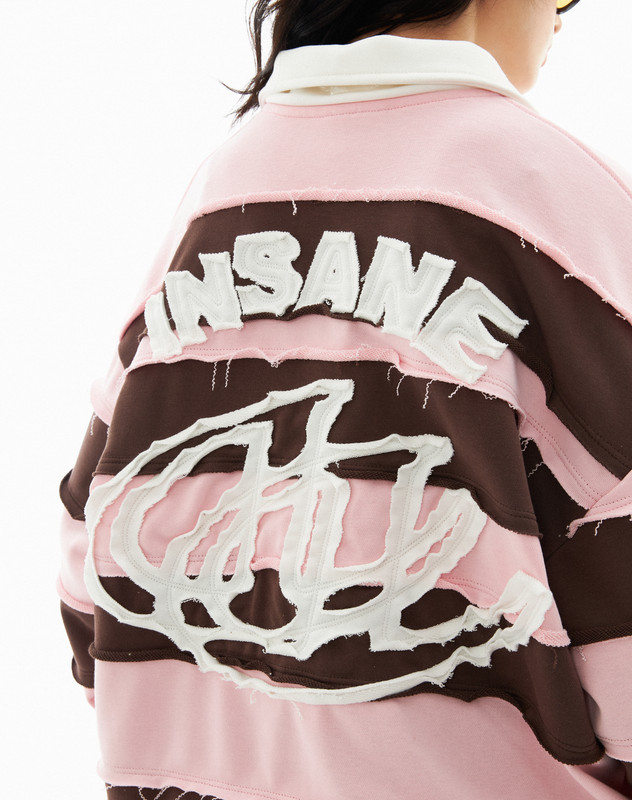 Insane® Rebel Long Sleeve Polo - Pink