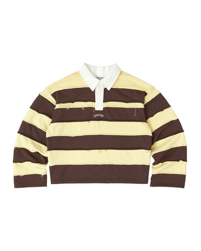 Insane® Rebel Long Sleeve Polo - Lemon Chiffon