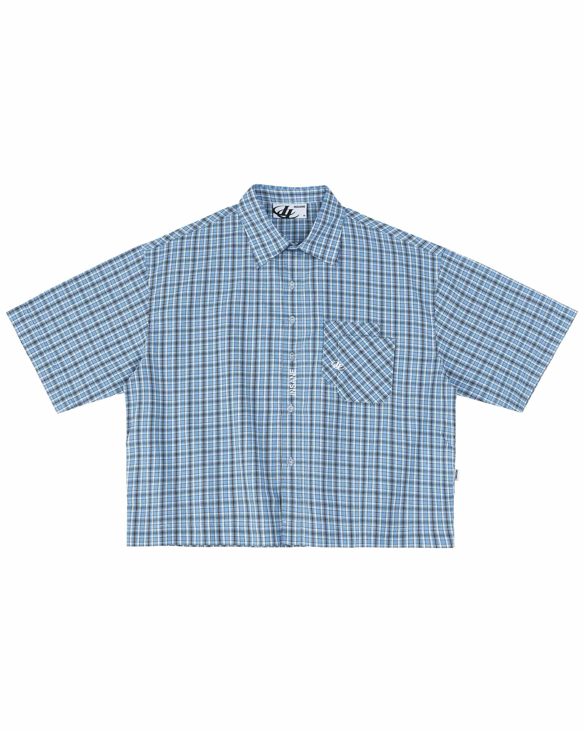 Insane® Horseshoe Plaid Shirt - Blue