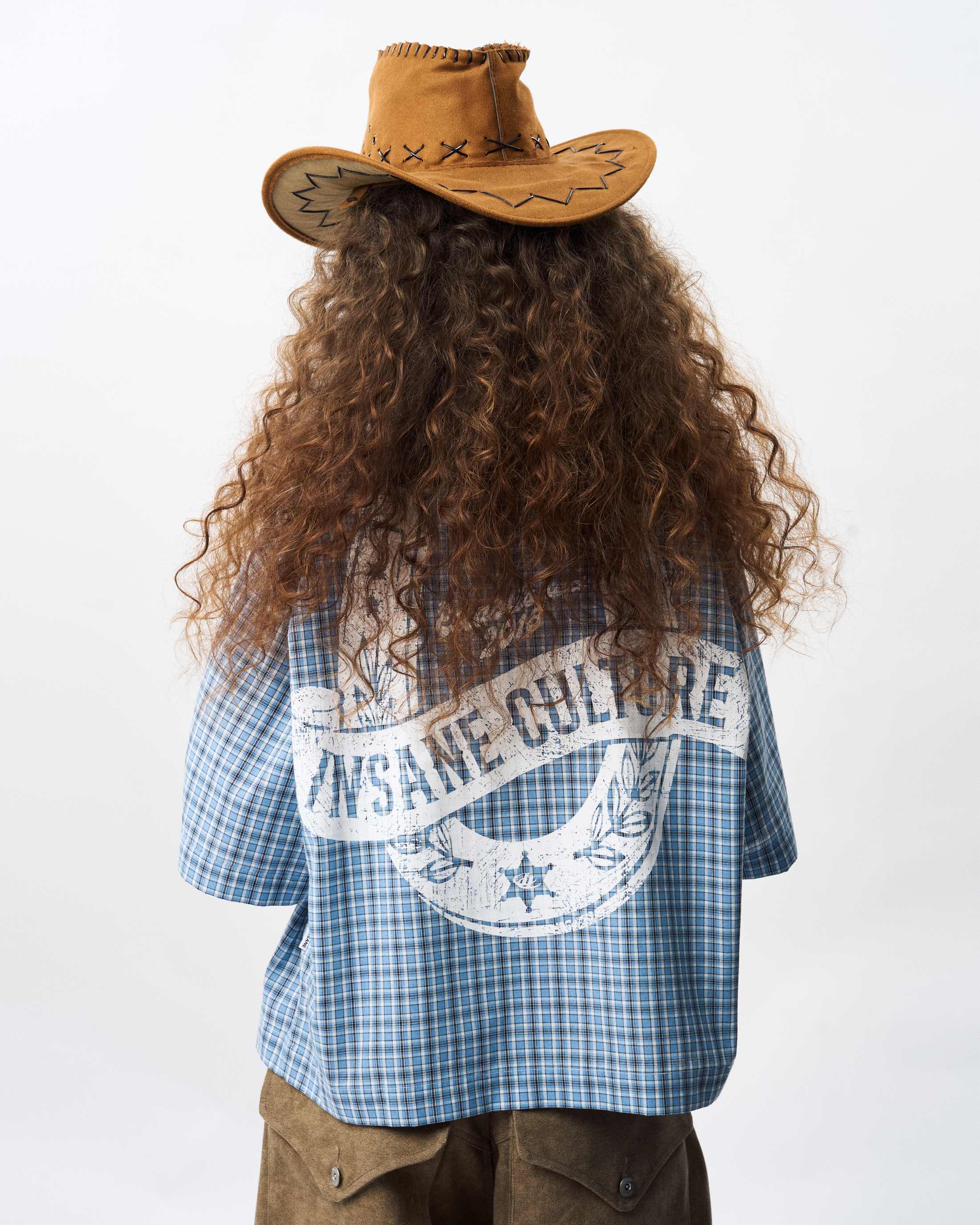 Insane® Horseshoe Plaid Shirt - Blue
