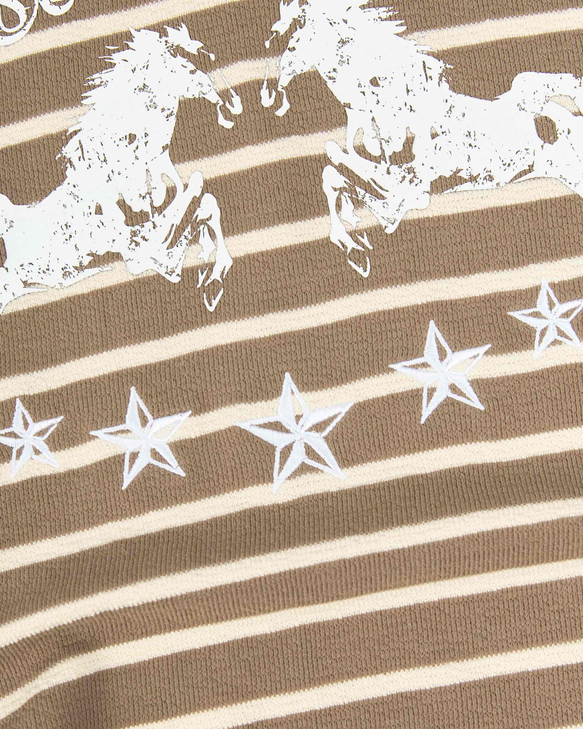 Insane® Twin Horse Polo LongSleeve - Pale Olive