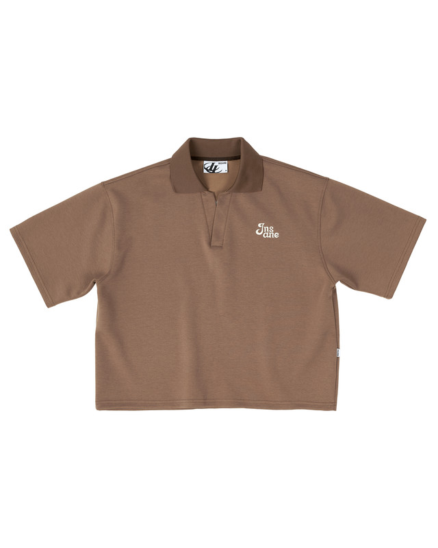 Insane® Basic Boxy Polo - Brown