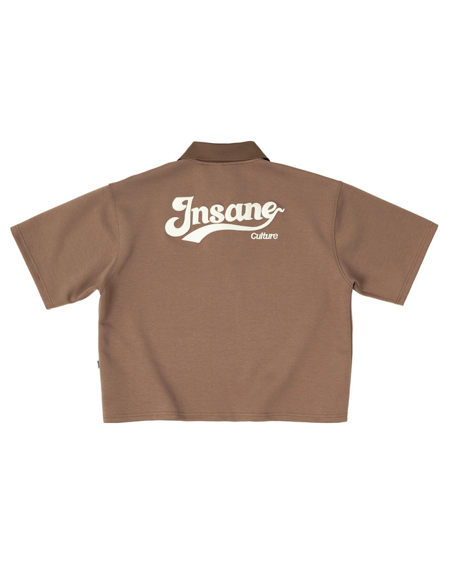 Insane® Basic Boxy Polo - Brown