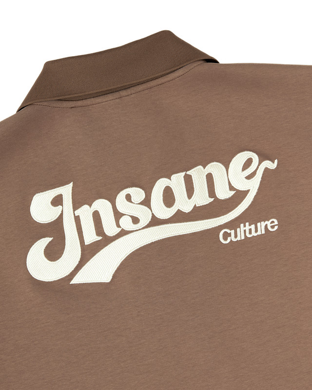 Insane® Basic Boxy Polo - Brown