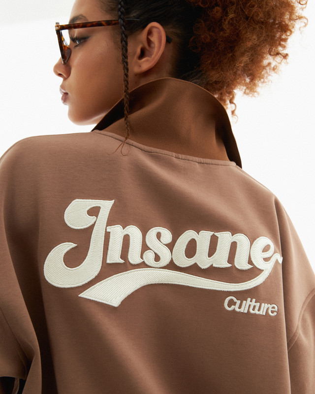 Insane® Basic Boxy Polo - Brown