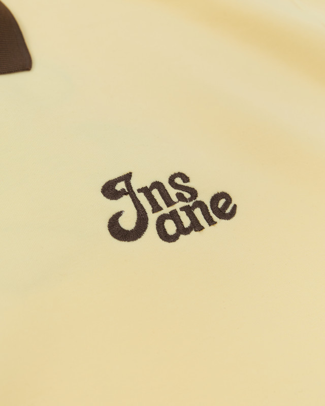 Insane® Basic Boxy Polo - Lemon Chiffon