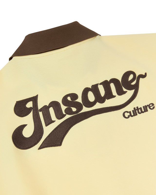 Insane® Basic Boxy Polo - Lemon Chiffon
