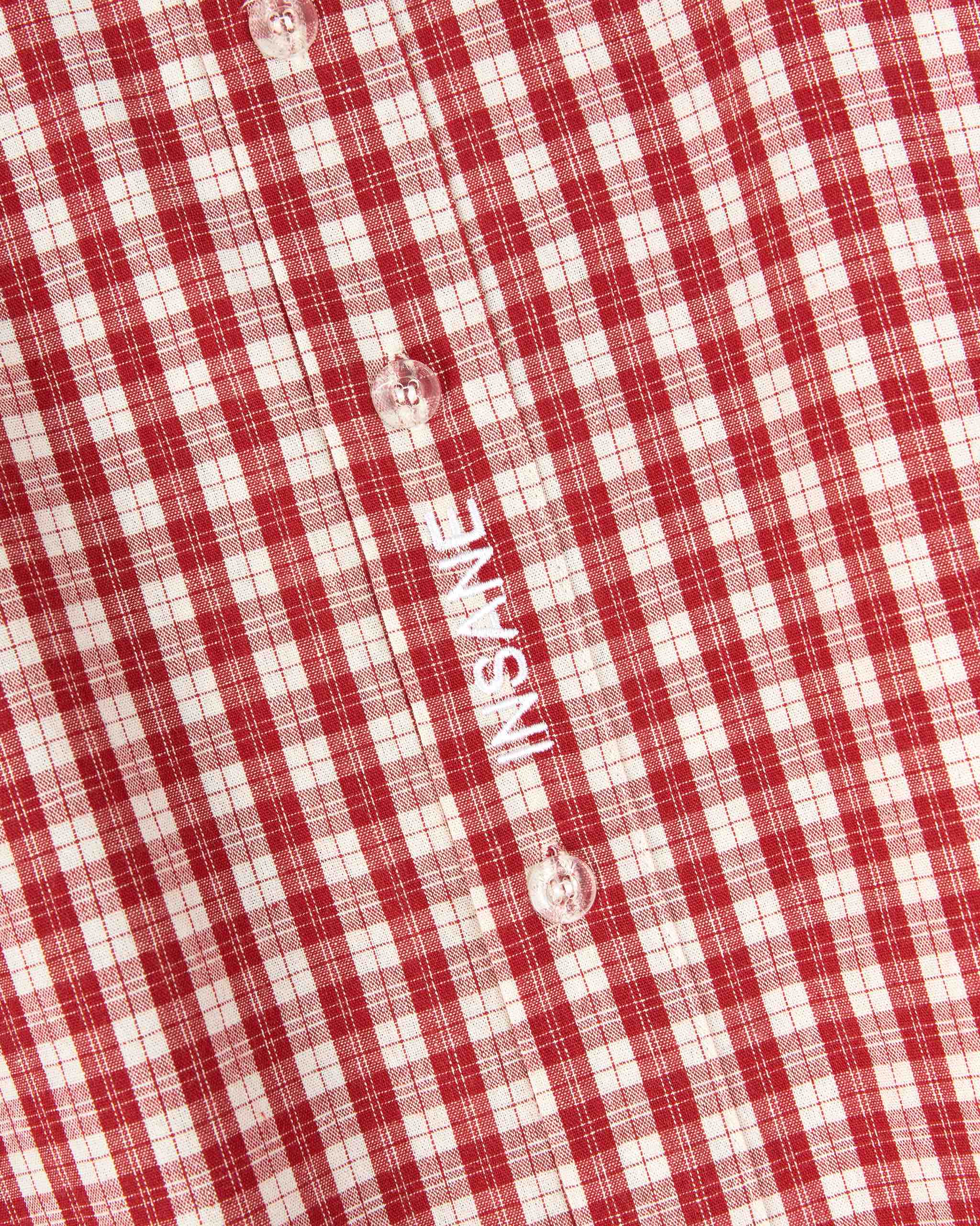 Insane® Wild Luck Plaid Shirt - Red