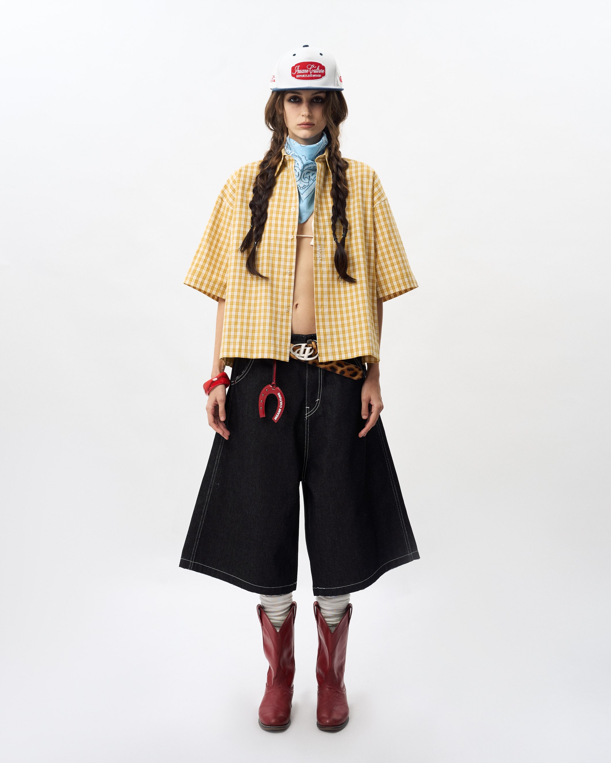 Insane® Wild Luck Plaid Shirt - Yellow