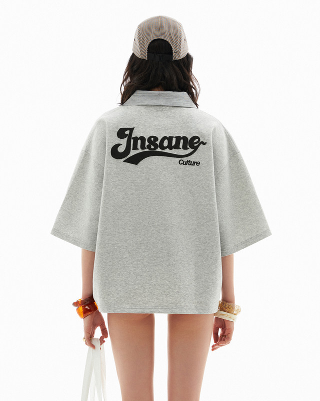 Insane® Basic Boxy Polo - Melange