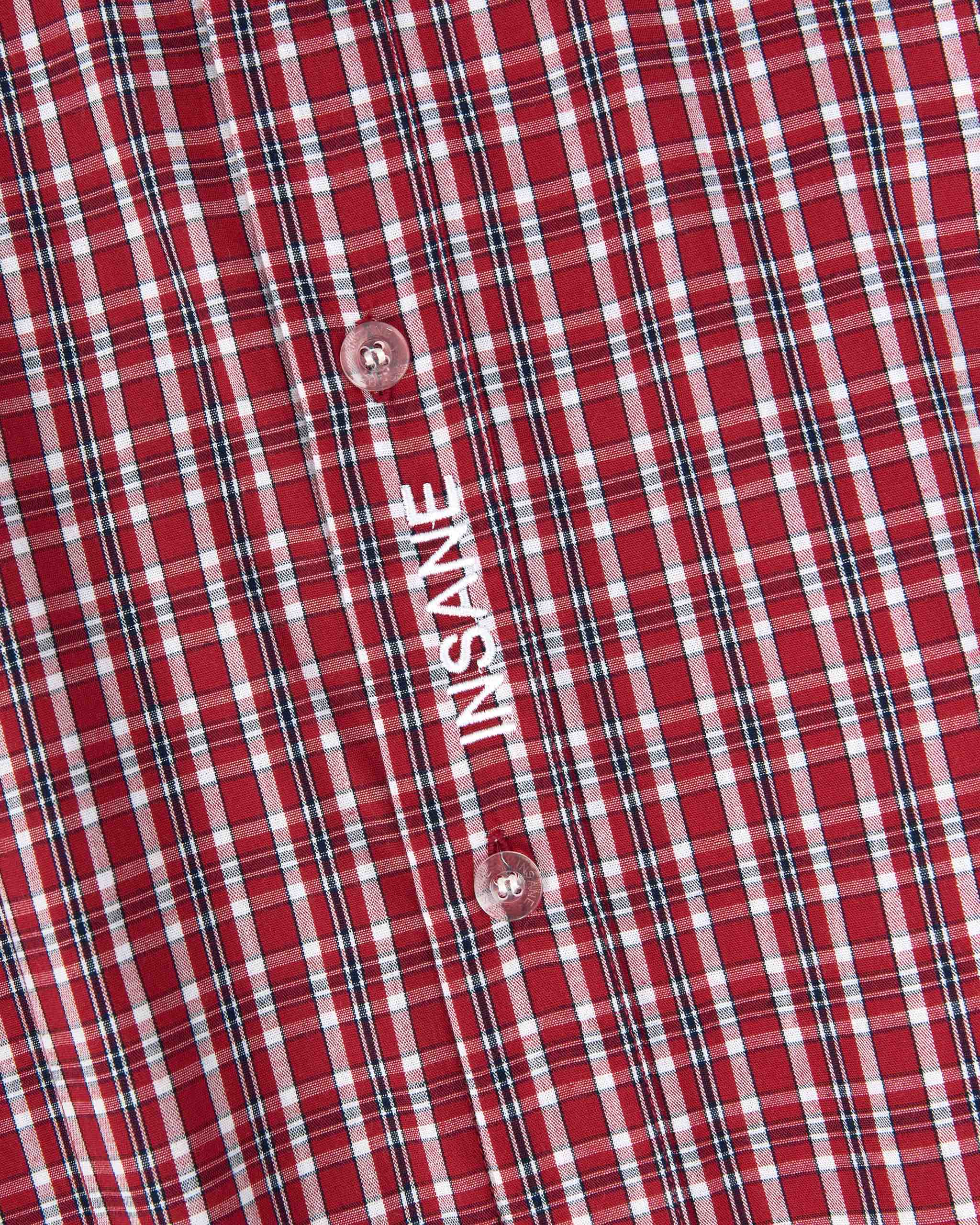 Insane® Wild Luck Plaid Shirt - Storm Wine