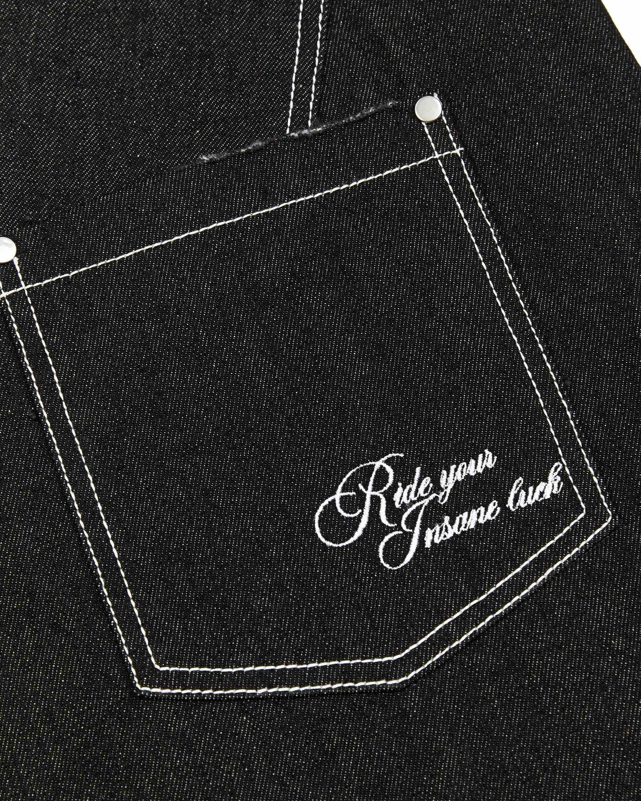 Insane® Horseshoe Jorts - Raw Denim