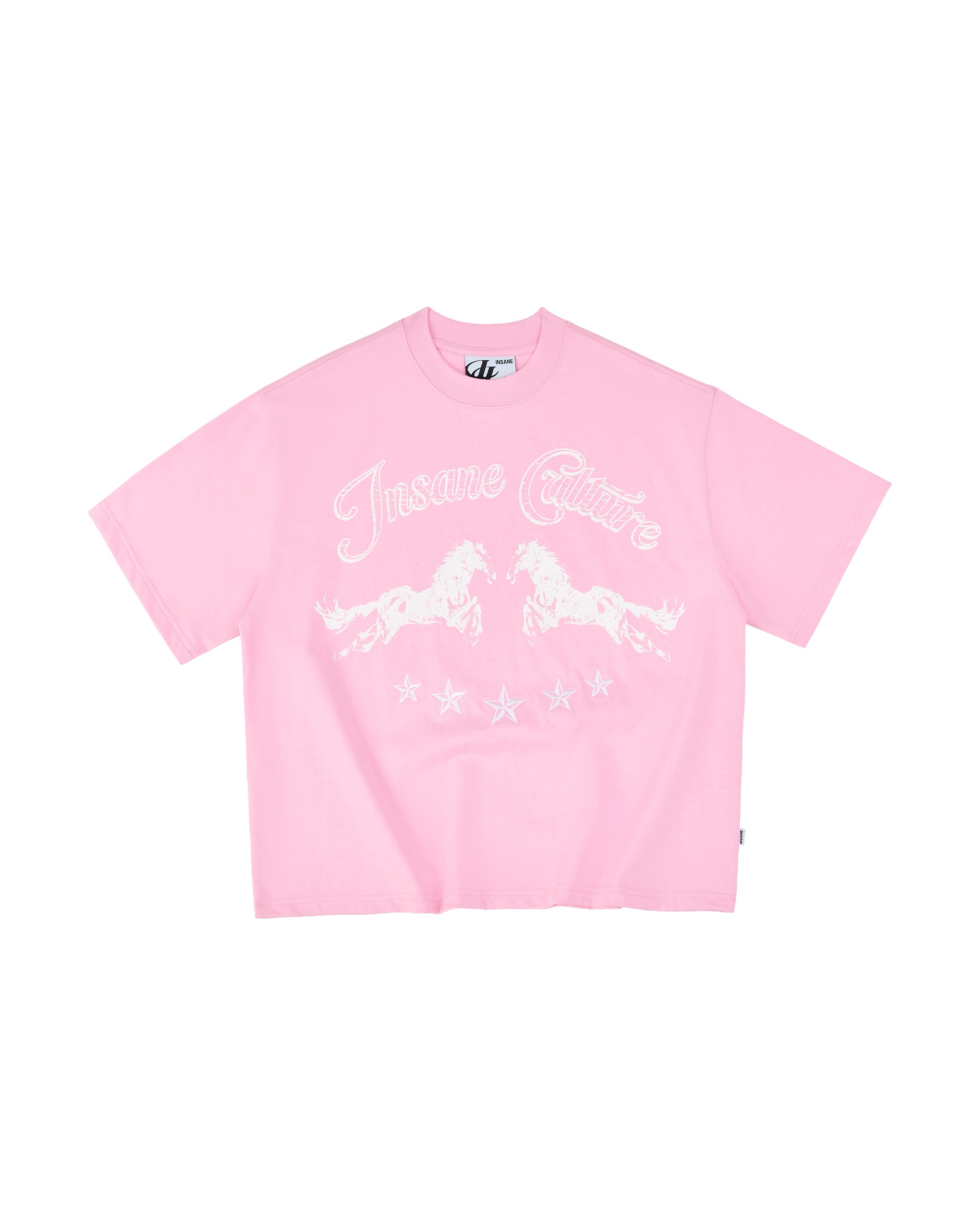 Insane® Twin Horse Tee - Baby Pink