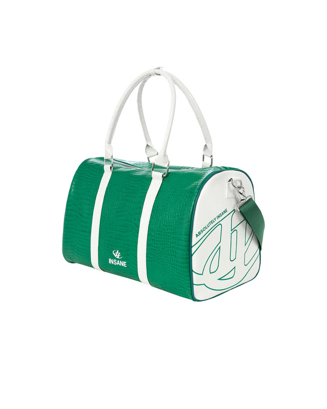 Insane® Leather Duffle Bag - Green
