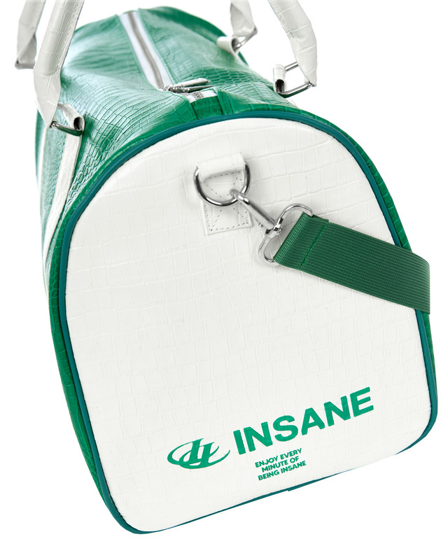 Insane® Leather Duffle Bag - Green