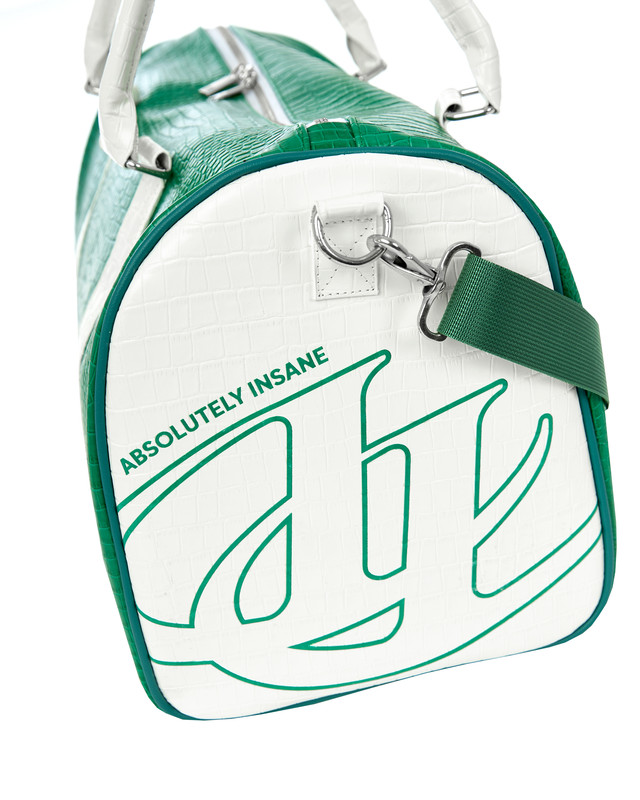 Insane® Leather Duffle Bag - Green