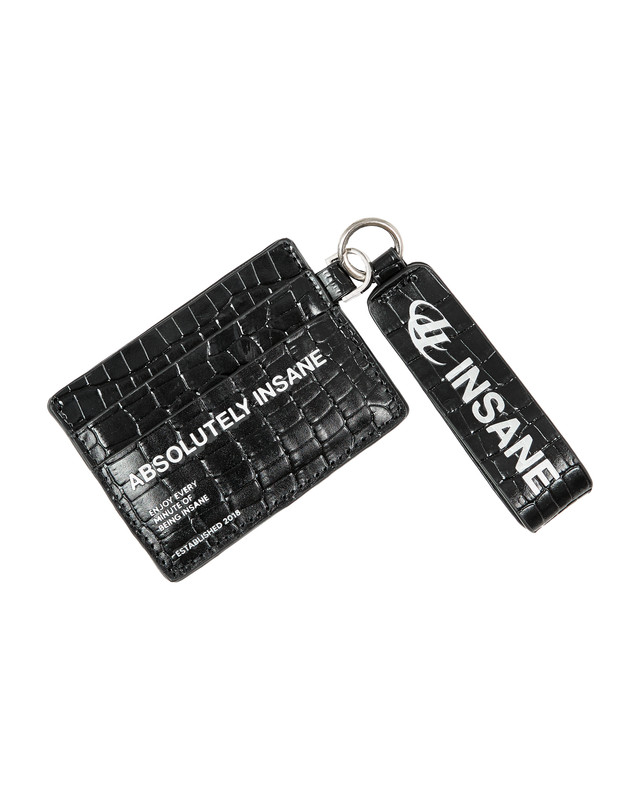 Insane® Leather Card Holder - Black