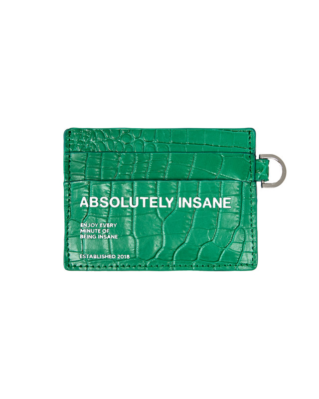 Insane® Leather Card Holder - Green
