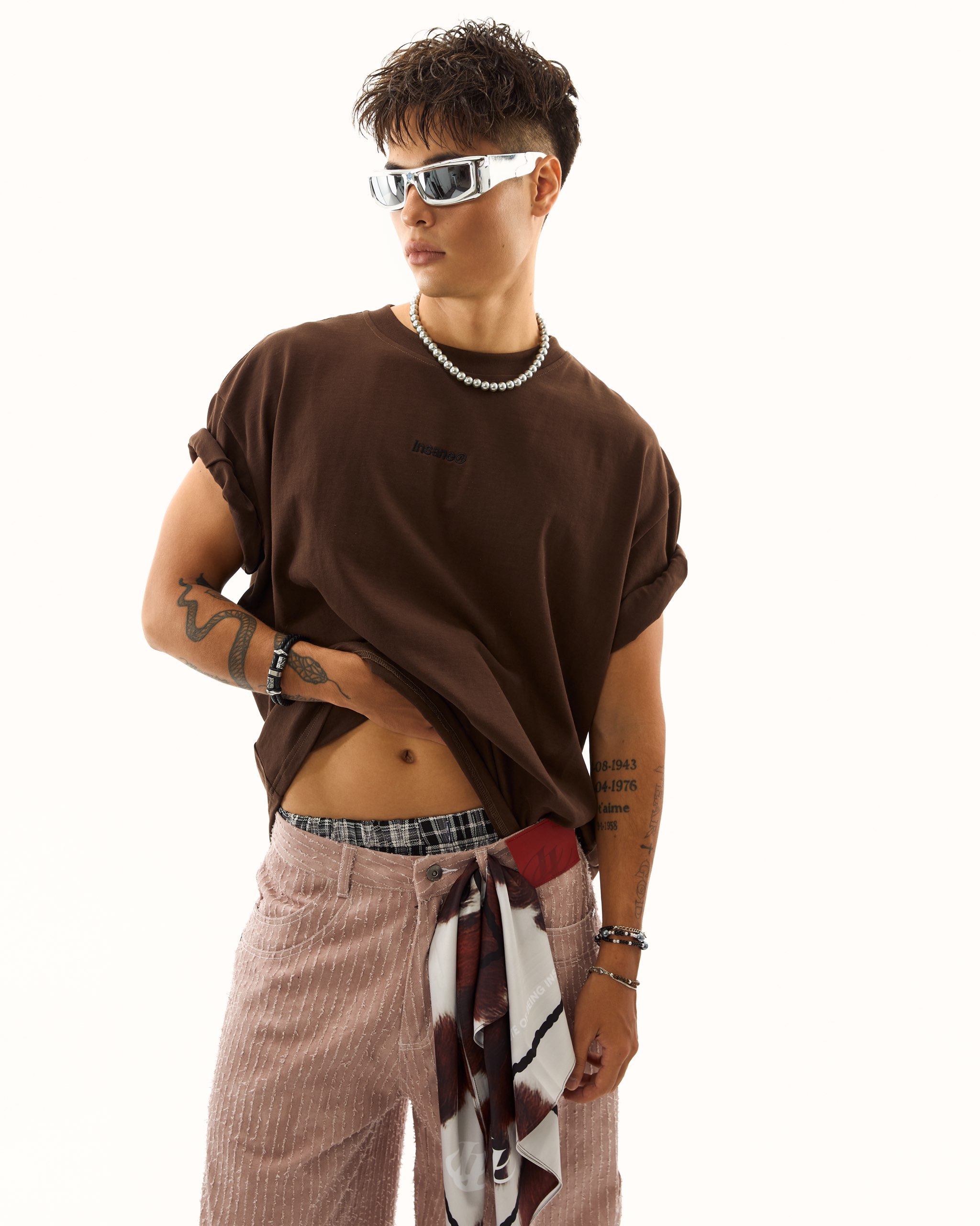 Insane® Big Logo Tee - Brown