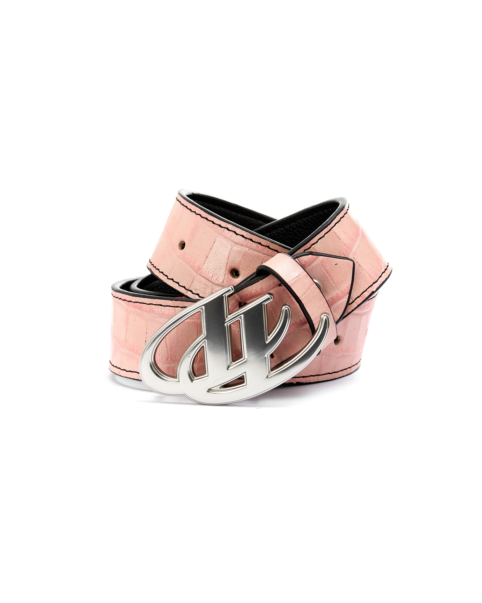 Insane® Animal Skin Belt - Pink Crocodile Pattern