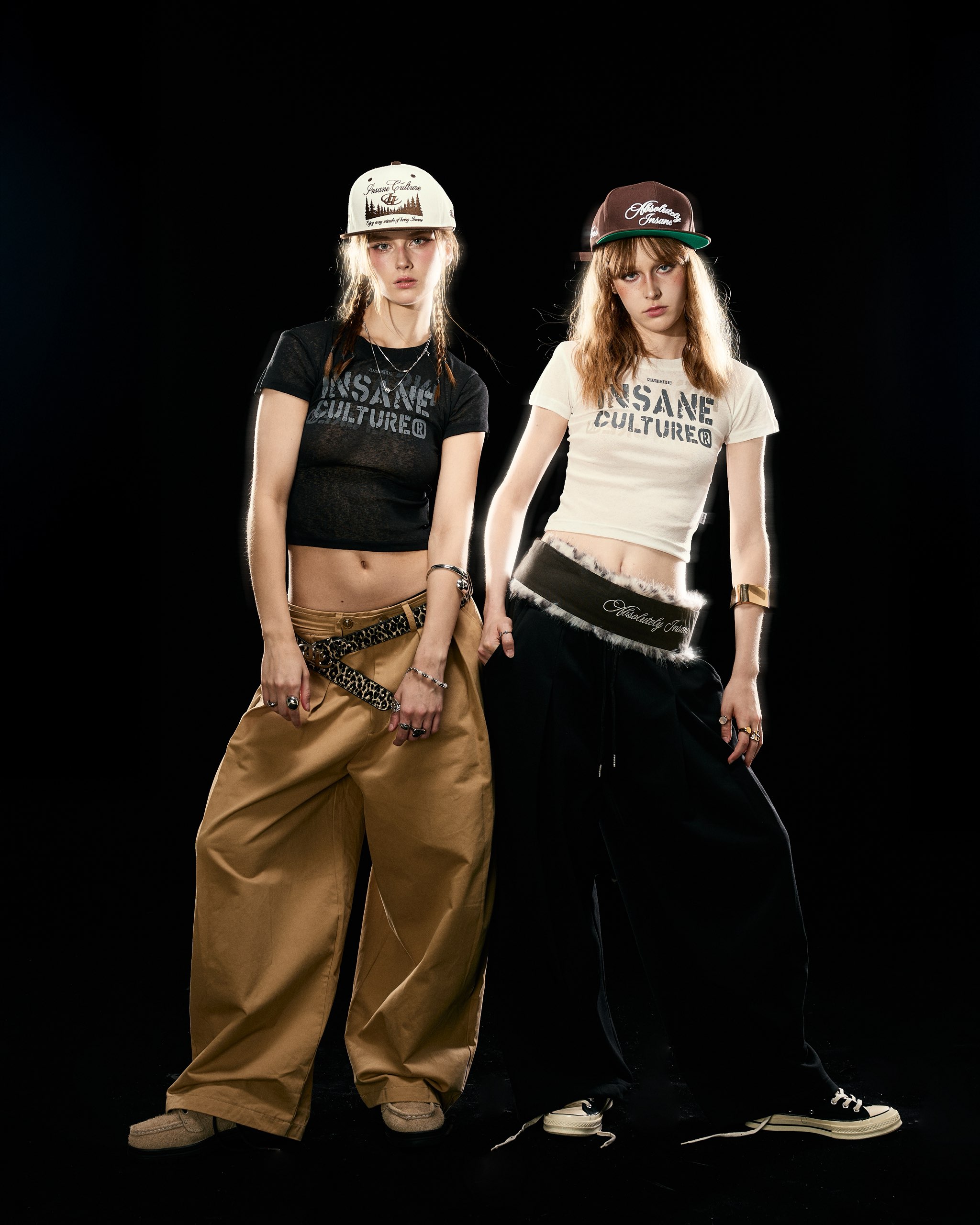 Insane® Script Baby Tee - White