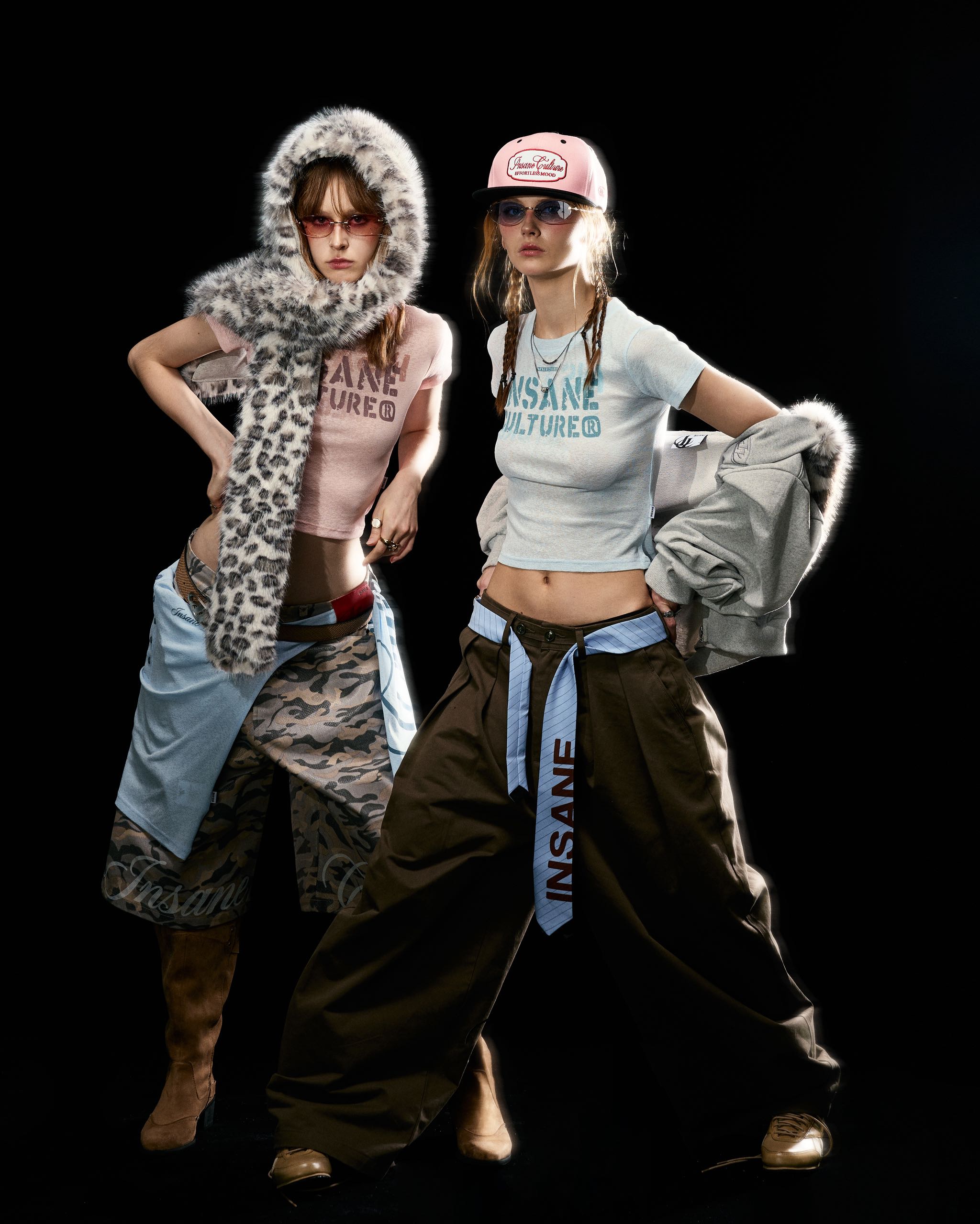 Insane® Script Baby Tee - Baby Pink