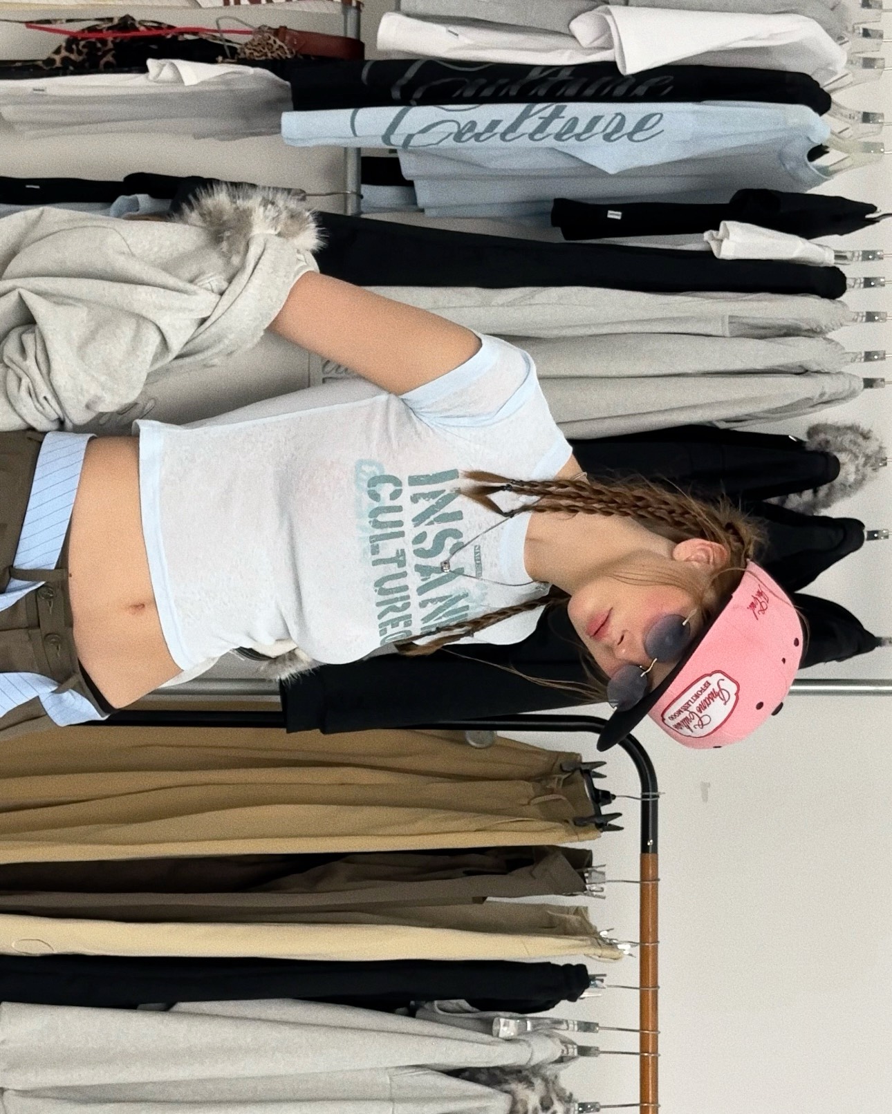 Insane® Script Baby Tee - Baby Blue