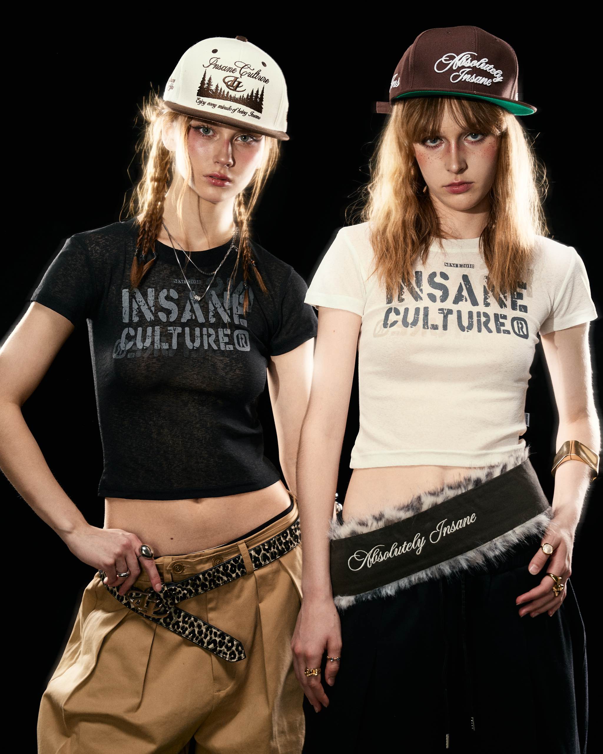 Insane® Script Baby Tee - Black