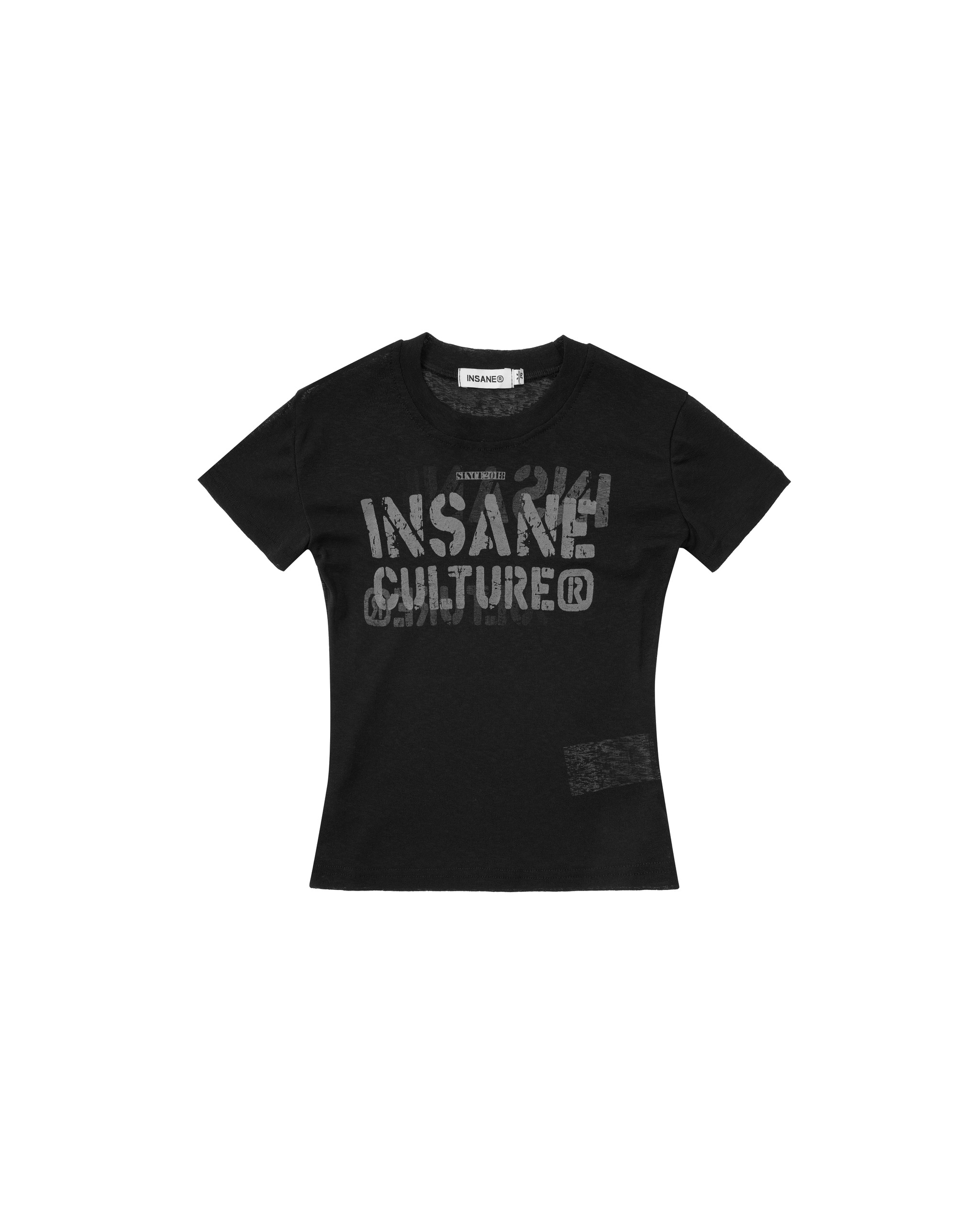 Insane® Script Baby Tee - Black